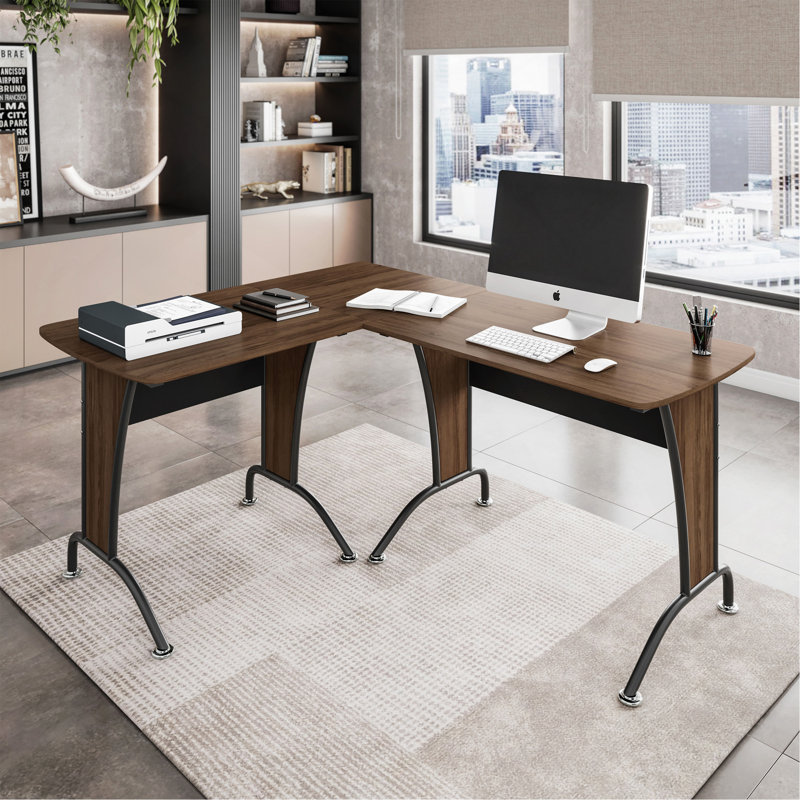 Bureau en L avec option de bureau d'équipe en ligne