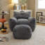 Fauteuil à billes Giant Plush avec accoudoirs et repose-pieds-1730385080
