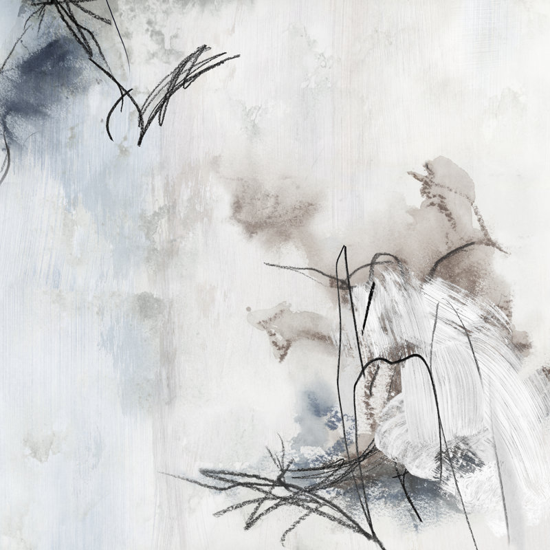 Leda et le cygne sur toile, H 12 po x l 12 po