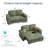 Sherry 56" Upholstered Modular Loveseat Sofa Bed With USB Charging & Cup Holders-1923302649-1917066962