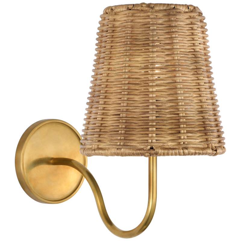 Lyndsie 1 - Light Armed Sconce, Brown, Hand-Rubbed Antique Brass