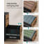 Classeur, classeur de bureau avec serrure, pré-assemblé, sauf les roues et les poignées, pour documents de format A4, légal, lettre, 45 x 36,7 x 64,5 cm, brun rustique et noir