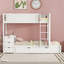 Lit superposé simple au-dessus de simple avec lit gigogne simple, rangement et bureau-562632237-562632236