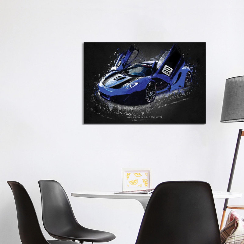 Mclaren MP4-12C GT3 by Gab Fernando - Wrapped Canvas Print, 101.6 cm H x 66.04 cm W x 3.175 cm D