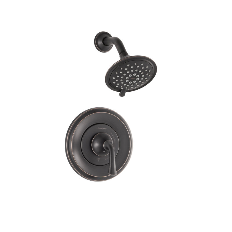 Robinet de douche thermostatique avec inverseur Patience, Bronze héritage