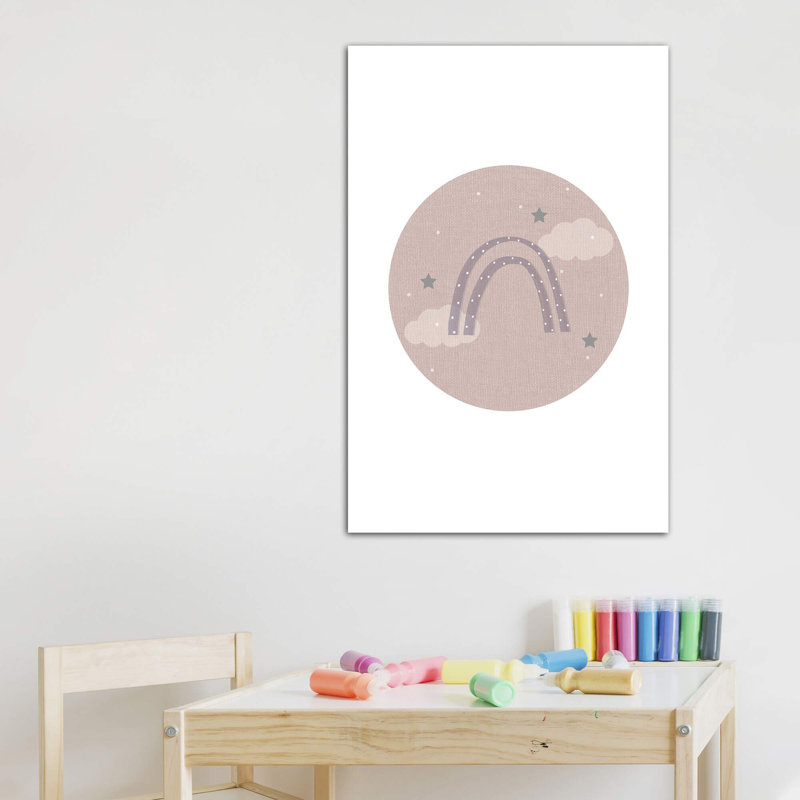 Décoration murale pour enfants, H 40 po x l 26 po x P 1,5 po, Toile tendue