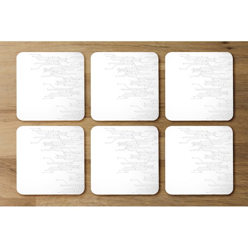 Square 6 Piece Coaster Set