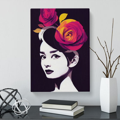 Argaki Floral Woman - Wall Art