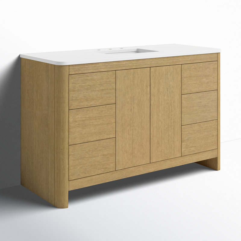 Raye 54'' Single Bathroom Vanity with Quartz Top