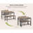 Tamajah 4‑Person Dining Table Set with 2 Chairs and Storage Bench for Small Spaces-201964387