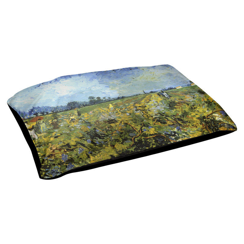 Coussin de création de vignoble Burk, Moyen (L 42,5 po x l 32,5 po), Vert