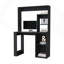 Bureau Ryndon, huche, finition noire-317484792