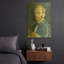 «Self-Portrait 1889» par Vincent Van Gogh, art mural en métal doré, 16 po x 24 po-1862002111