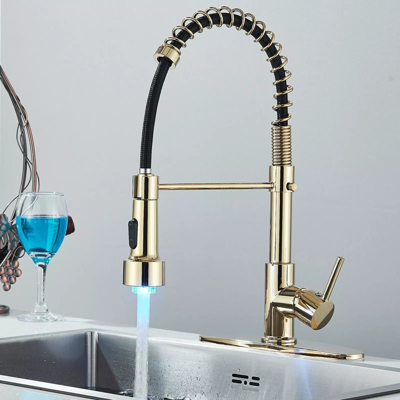 Robinet de cuisine AlenArtWater, Or brossé