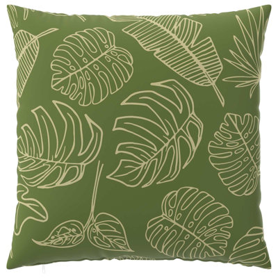 Leaf Design Cushion Cover