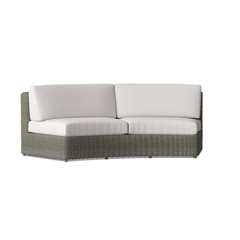 Sag Harbor Outdoor 2 - Seat Loveseat, Canvas Navy Sunbrella® Canvas, Sag Harbor Driftwood