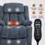 Fauteuil inclinable en chenille recouvert de tissu Power Lift-1515080951
