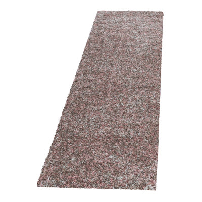 Hearn Shaggy Pink Rug