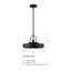 Luminaire suspendu tambour 1 lumière Klavdja-1606725587-1606725580