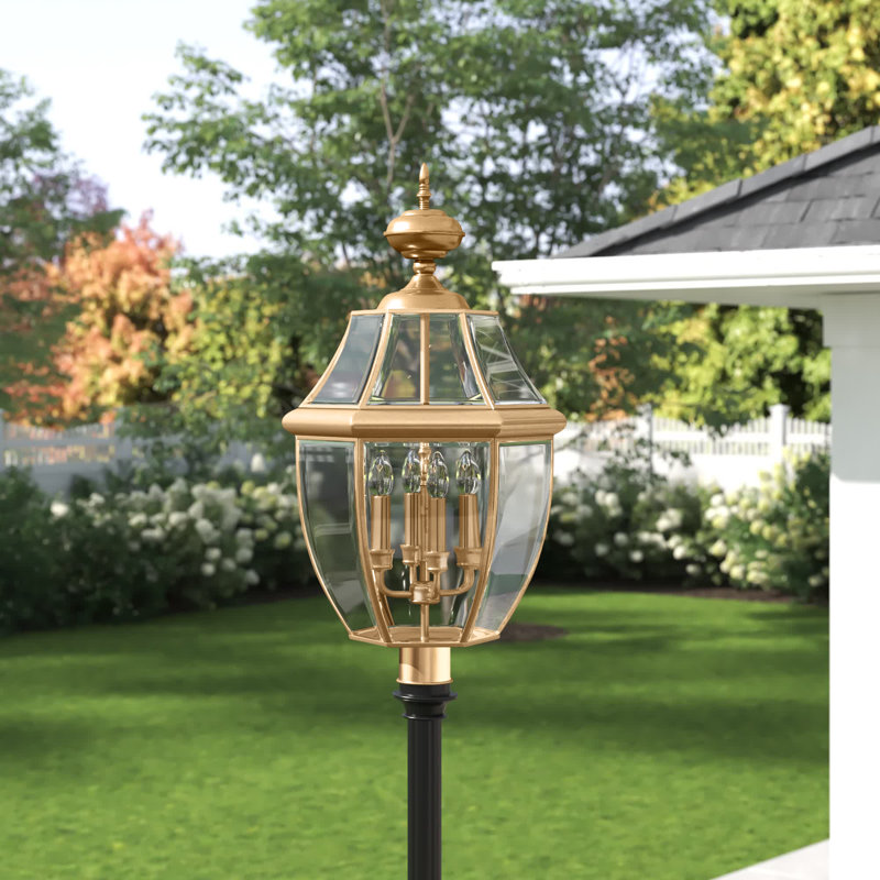Jayde Beveled Lantern Head, Polished Brass