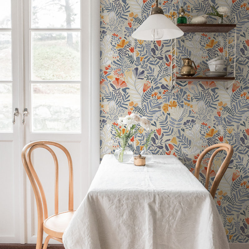 Cahterine 10.05m x 53cm Wallpaper Roll, Greige