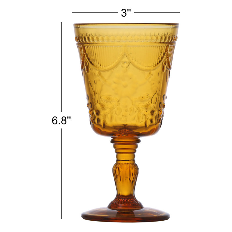 Debutante Fortessa Glass Goblet, 10 oz., Amber