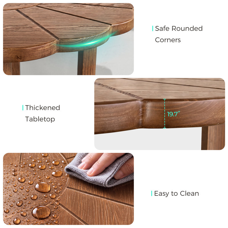 table basse en bois massif, Marron clair