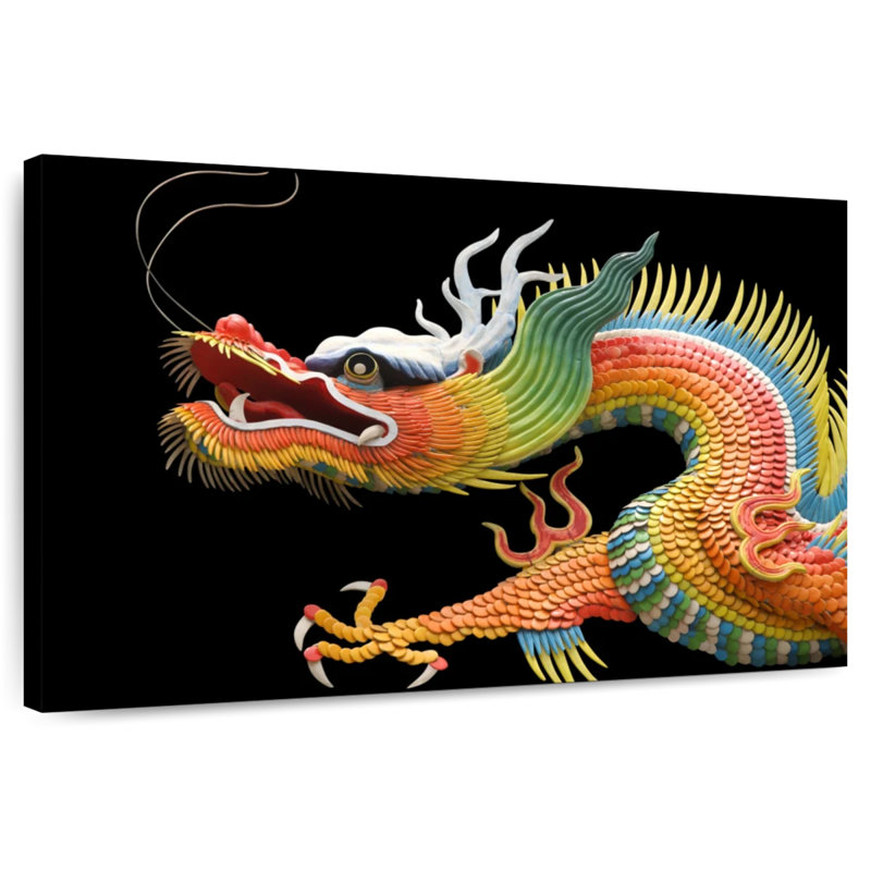 Traditional Dragon, 34" H x 51" W