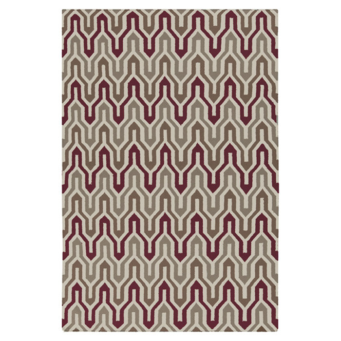 Irizarry Wool Geometric Indoor Rug, Rectangle 5' x 8'