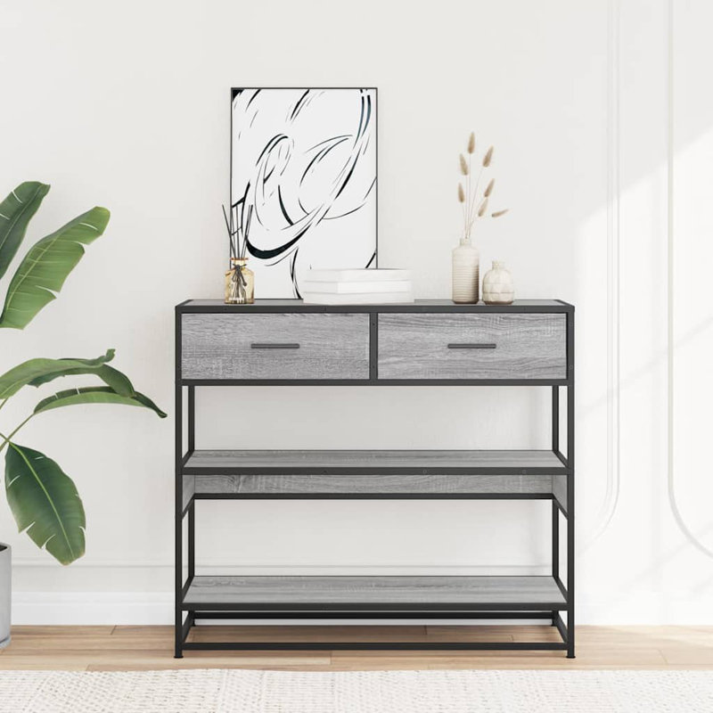 Console Table 90X35x80 Cm Engineered Wood, Grey Sonoma
