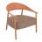Modern 2-Piece Accent Chair Set With Coffee Table – Apricot  PP & Steel Frame Sofa Set-1335373668