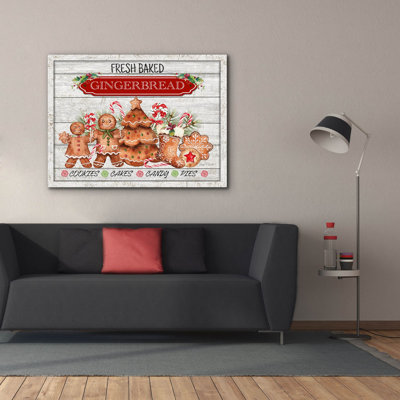 Toile épique «Gingerbread Sign» par Jean Plout Graffiti épique, 54 po x 40 po