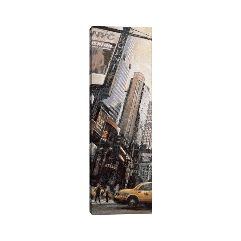 Times Square I by Matthew Daniels - Wrapped Canvas Panoramic Print, 30.48 cm H x 91.44 cm W x 1.91 cm D
