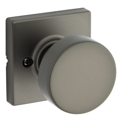 Pismo Square Half Dummy Door Knob in Gunmetal