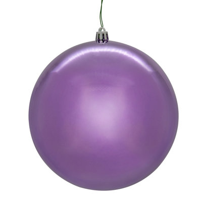  Boule 10 po lavée brillante transparente UV lavée. Comprend un ornement.