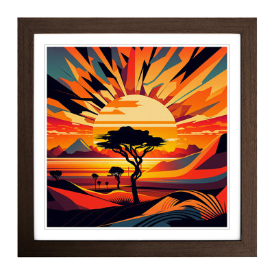 Sunset Pop Art - Framed Print