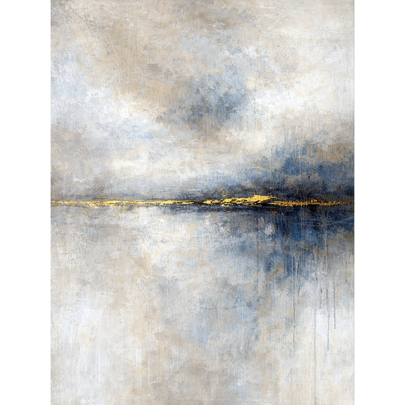 Art mural sur toile Shoreline Gleam, L 30 po x H 40 po x P 1,5 po