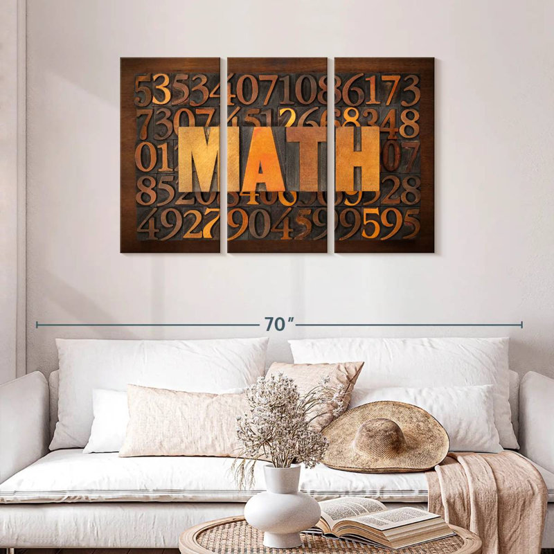 Math sur les nombres, H 28 po x l 45 po