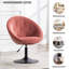 Velvet Swivel Barrel Chair-1271302811