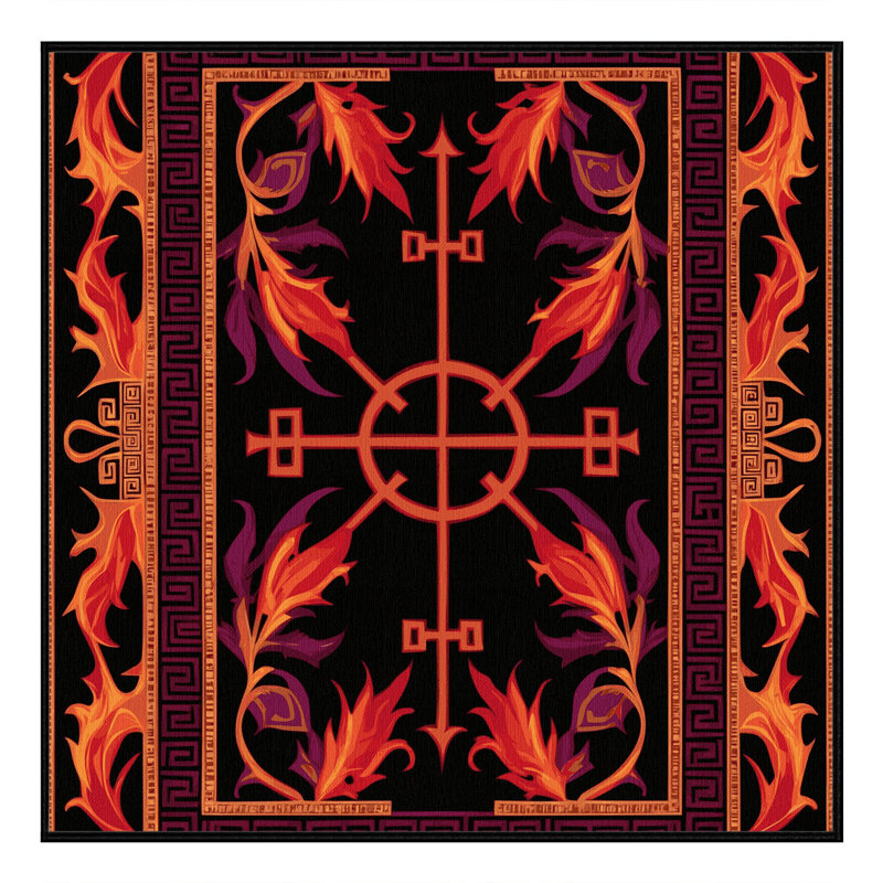 Tapis victorien Halo, Carré 7 pi