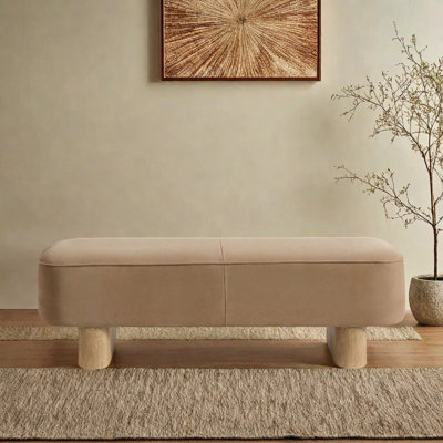 Coussin décontracté simple à banc long
