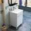 Meuble-lavabo de 24 po avec lavabo et tablette réglable, charnières à fermeture en douceur 24 po