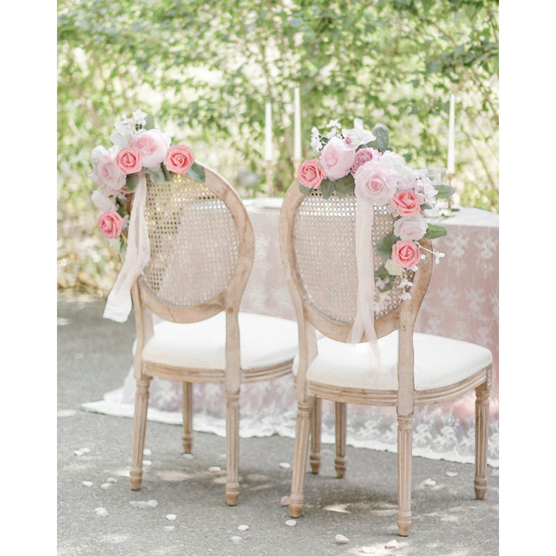 30PCS Fleurs artificielles Roses dorées Fleurs artificielles Roses scintillantes, Rose clair