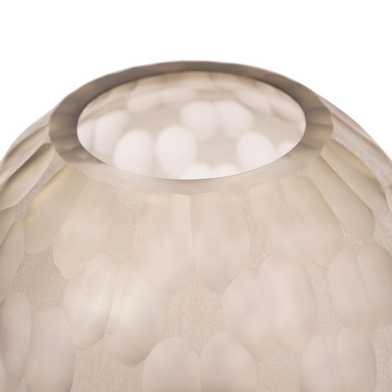 Mirriam Handmade Handblown Glass Table Vase, 7" H x 7" W x 7" D