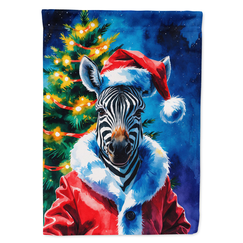 Drapeau de jardin de Noël, Zèbre