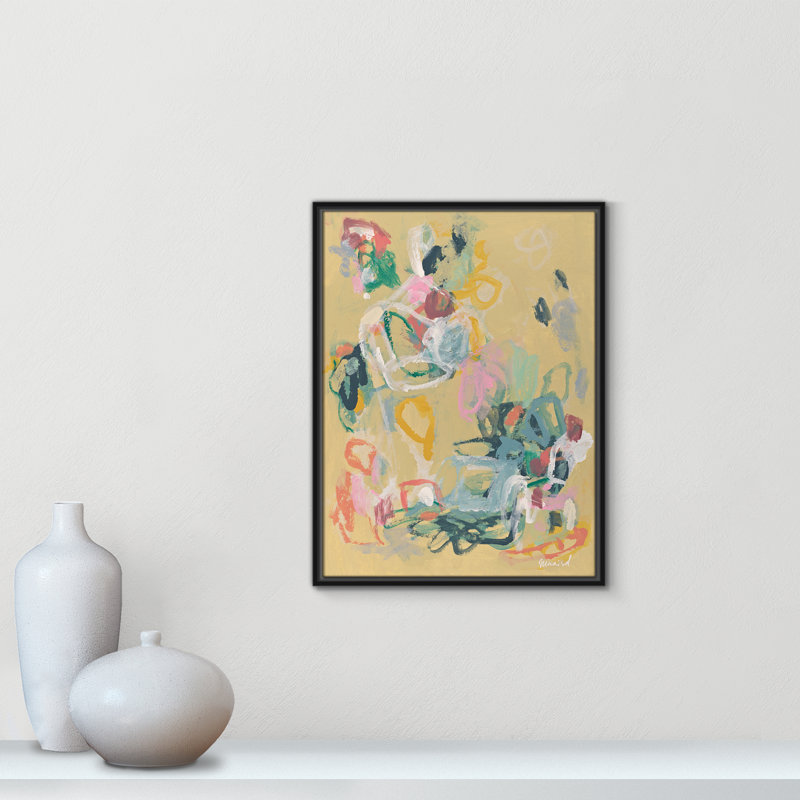 «Living In Colours» par Marisol Evora, Cadre flottant noir, L 19,5 po x H 25,5 po