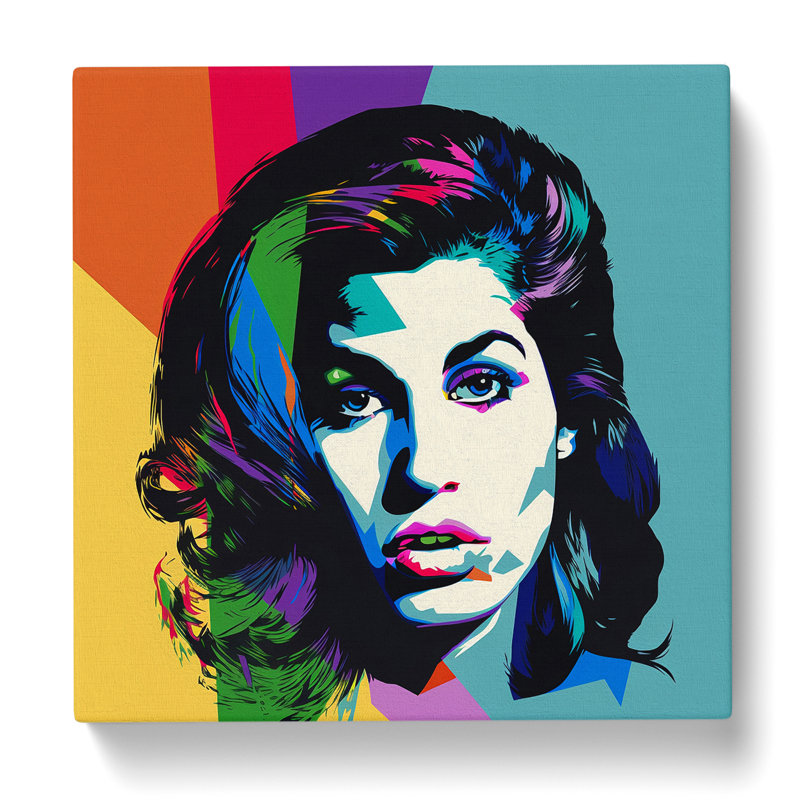 Amy Winehouse Pop Art - Print, 50cm H x 50cm W x 3cm D