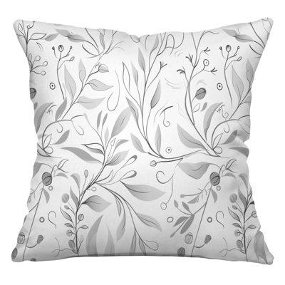 Cotton Blend Reversible Throw Pillow