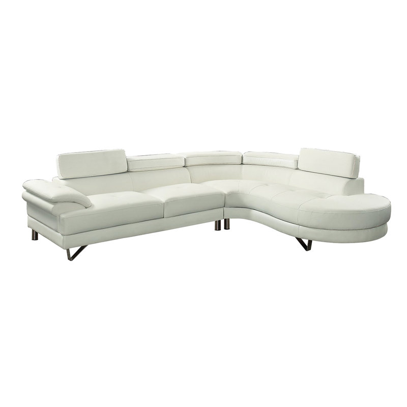 99.98 " Faux Leather Sectional