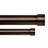Merrimac Steel Adjustable Double Curtain Rod-32479916